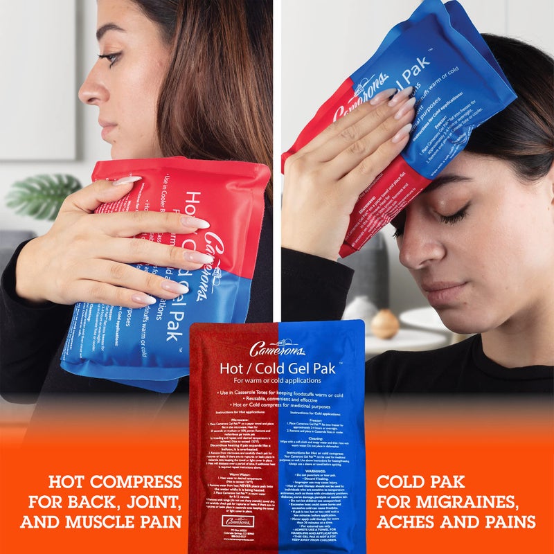 Camerons Products Camerons Hot or Cold Gel Pack - XL Ice & Heating Pack (8"x11") - Large Reusable Pak Keeps Temperature - Use in Casserole Carrier & Lunch Box for Food -Use as Warm & Cold Compress & Physical Therapy - Image 5